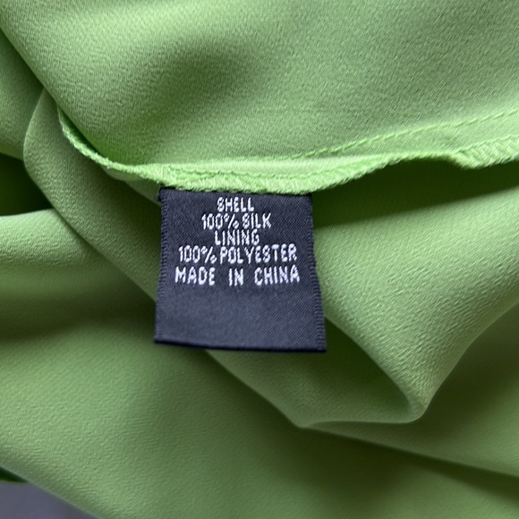 Adrianna Papell Chartreuse Halter Mini Dress (12) - Picture 6 of 8